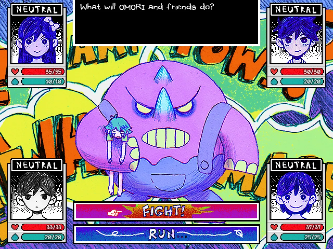 Omori Turn-Based RPG Game Boss Battle Music