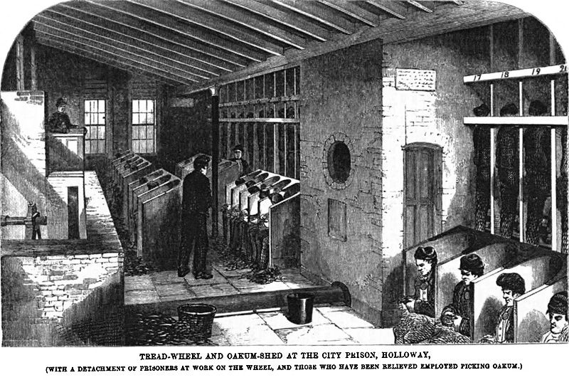 tread wheel and oakun shed at city prison holloway