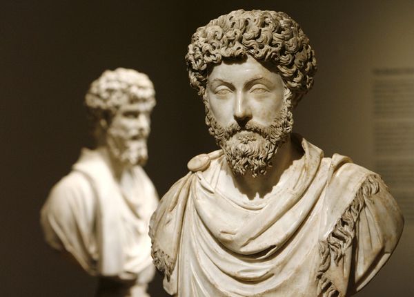 Stoicism Marcus Aurelius Bust Sculpture