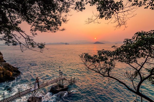Hong Kong Kennedy Town Seaside Sunset View