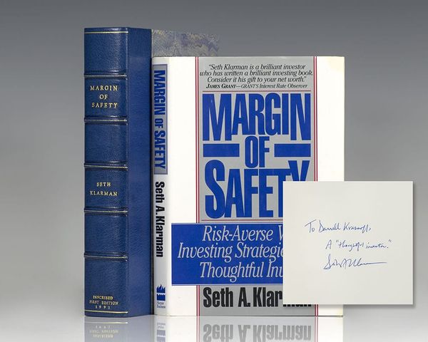the margin of safety risk averse value investing seth klarman first edition signed 1991 rare