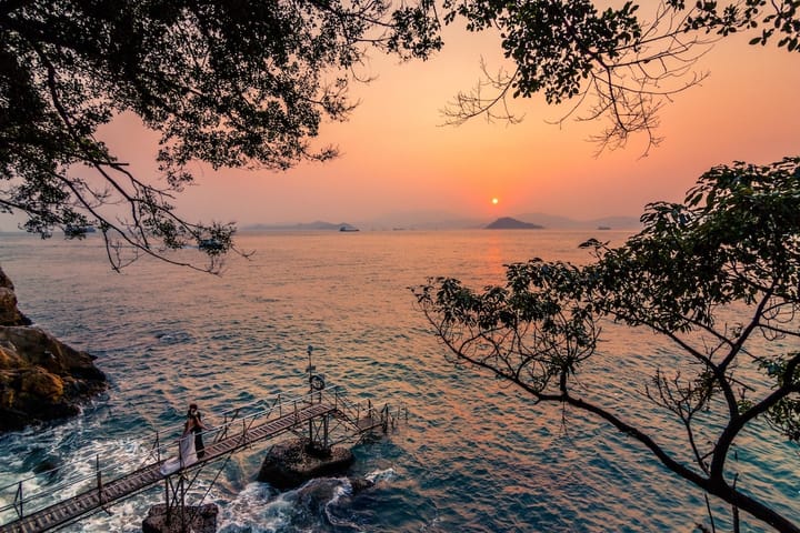 Hong Kong Kennedy Town Seaside Sunset View